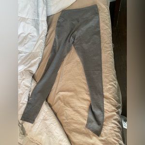 NIKE GREY W POCKET FULL LENGTH SMALL LEGGINGS